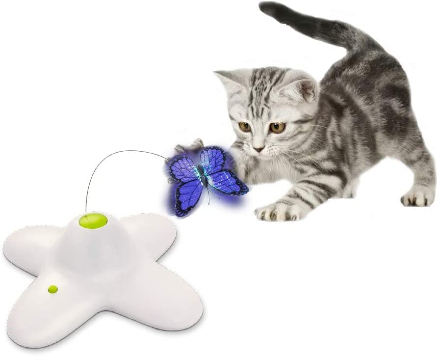 ALL FOR PAWS kitten-friendly wand toy supports mental and physical activity.