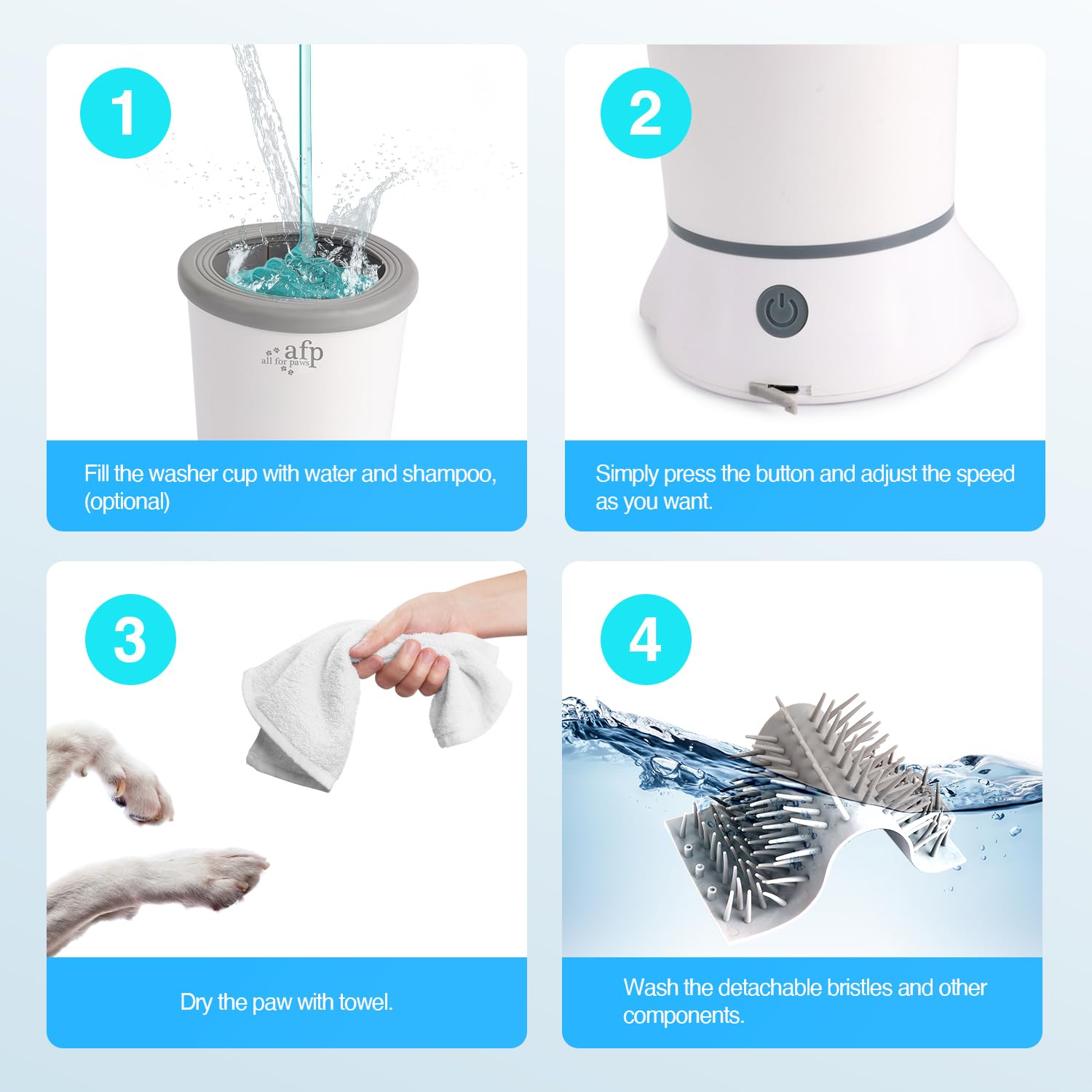 ALL FOR PAWS detachable design for easy cleaning