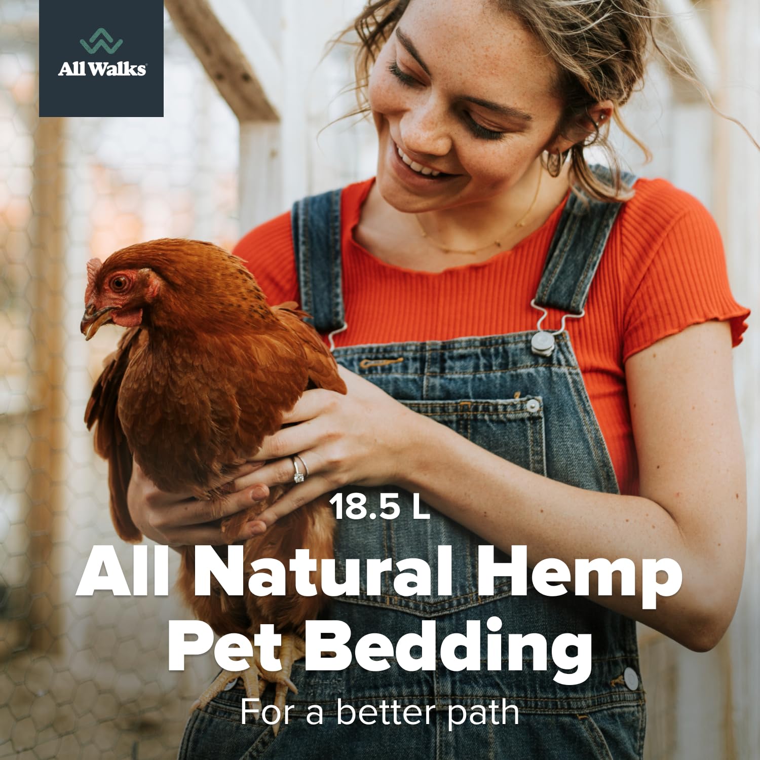 All Walks hemp bedding dust-free setup highlights low-dust enclosure for small pets.