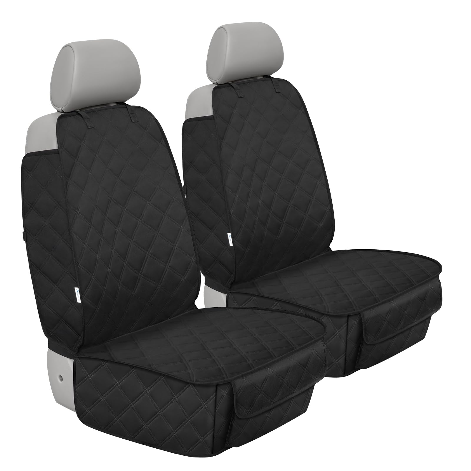 ALLANSING Front Seat Cover with Side Flaps protects against claws and dirt during travel.
