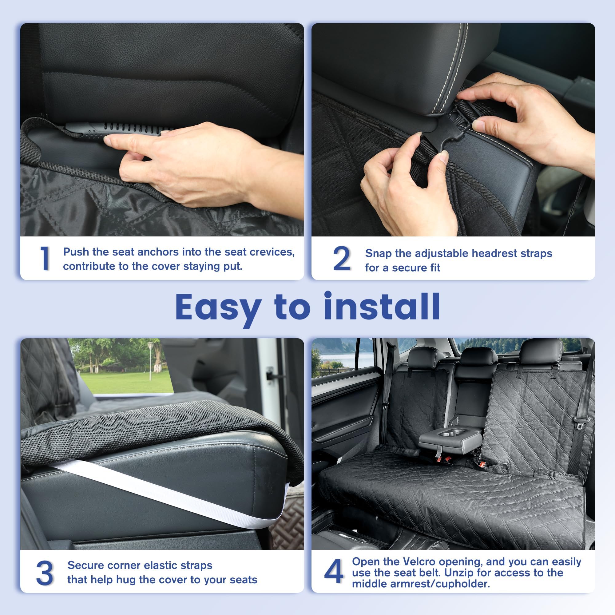 ALLANSING XL offers four sizes to fit various vehicles.