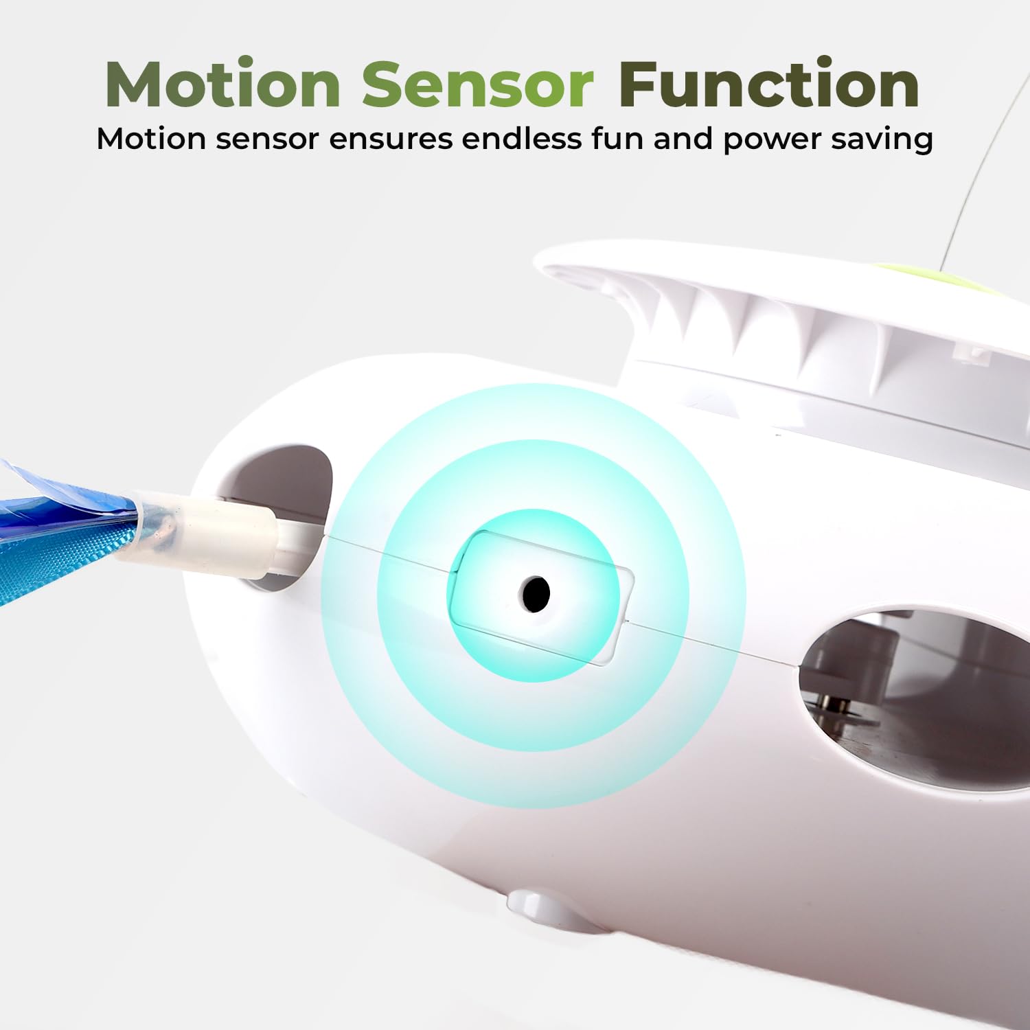 ALL FOR PAWS 3-in-1 cat toy motion-sensor-standby re-engages cats on movement.