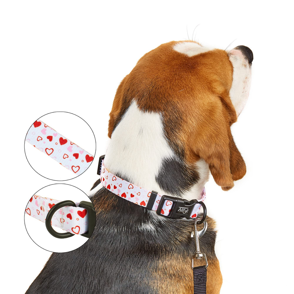 ALLFYL summer flower pattern image on collar for vibrant style.