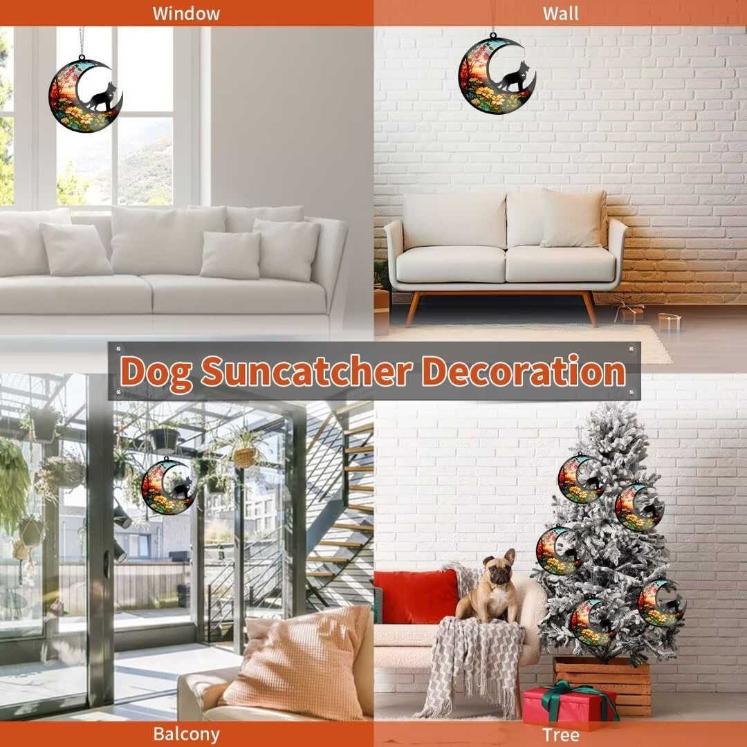 Allhercom suncatcher colorful-flowers-background 6inch brightens rooms and memories.