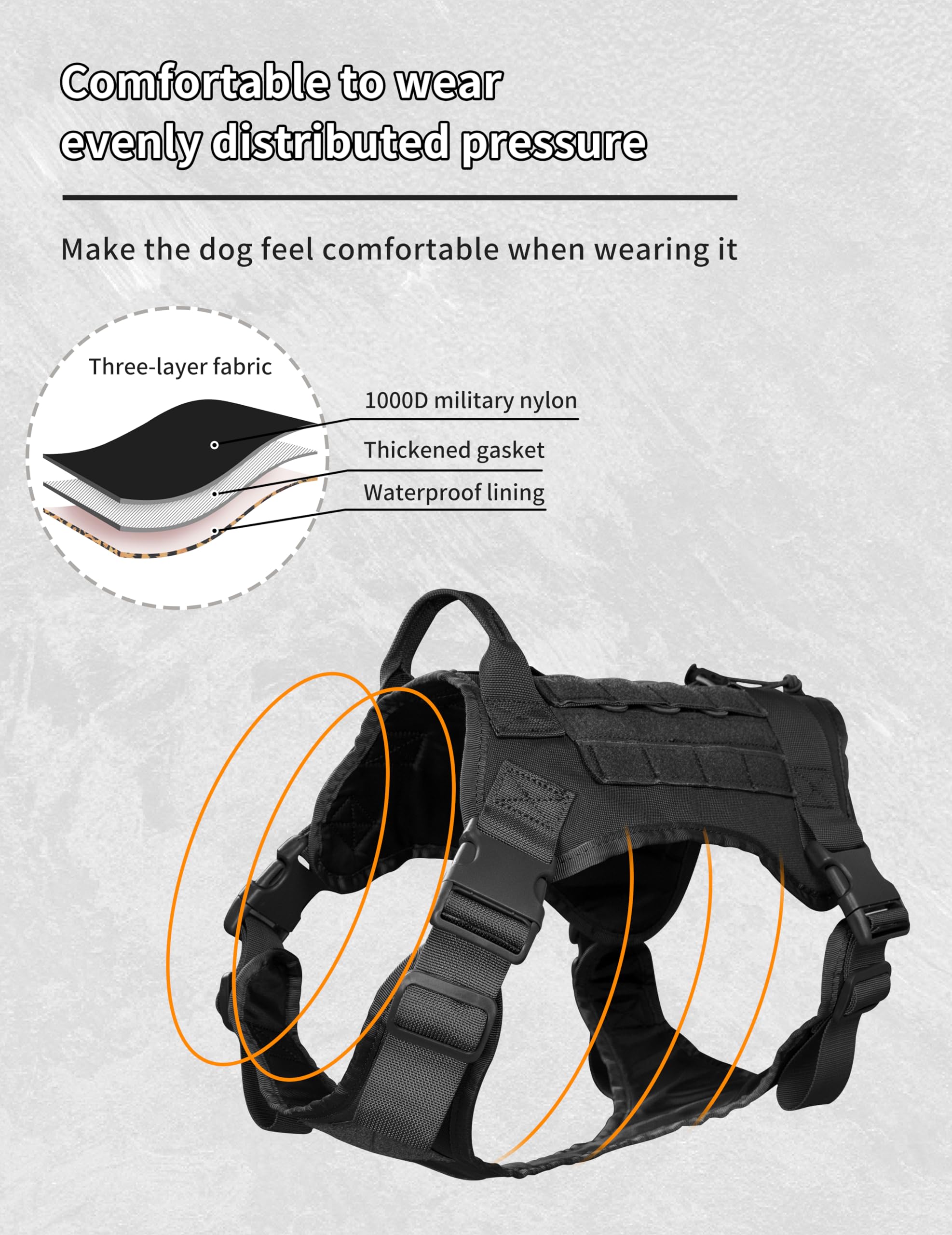 ALLIGEAR harness handle close-up highlights anti-pull grip for safer training.