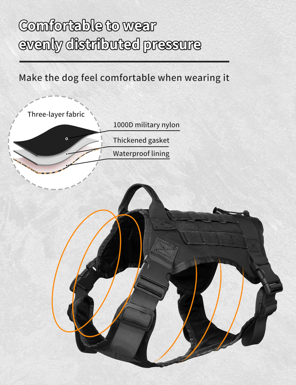 ALLIGEAR harness handle close-up highlights anti-pull grip for safer training.