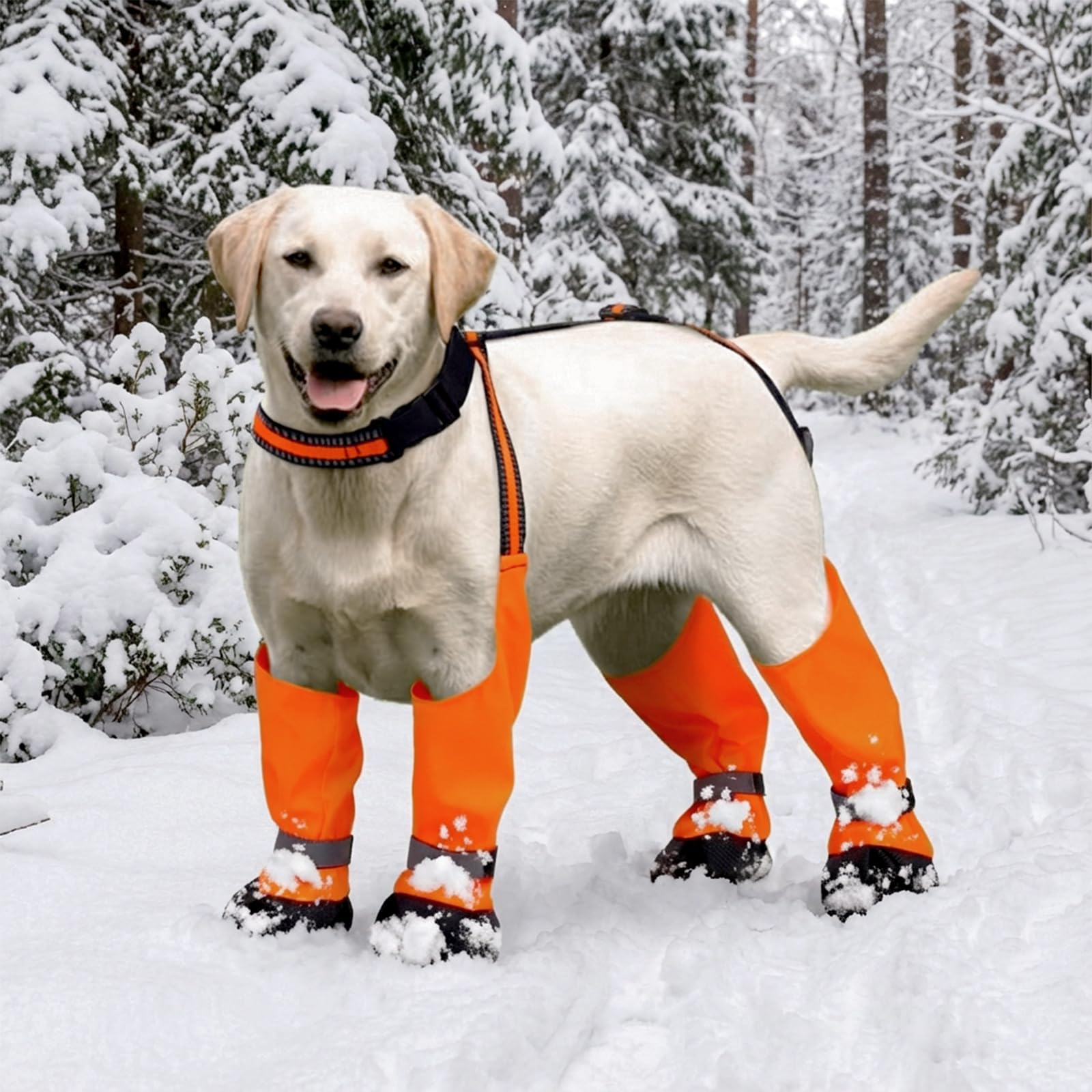 Allroaring dog boots easy-clean-wipe-down finish simplifies post-walk care.