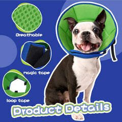 Allroaring dog cone adjustable buckles ensure a snug, customizable fit