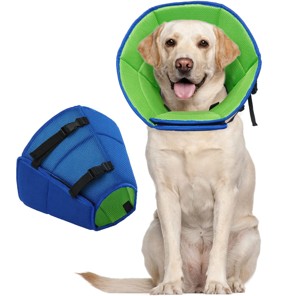 Allroaring dog cone large measure guide helps select the right size for recovery