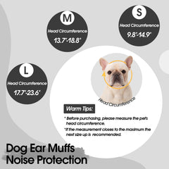 Allroaring dog ear muffs noise protection closeup demonstrates secure coverage for loud events.