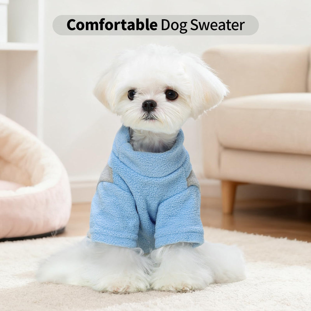 Allroaring dog sweater pullover design enables quick dressing.