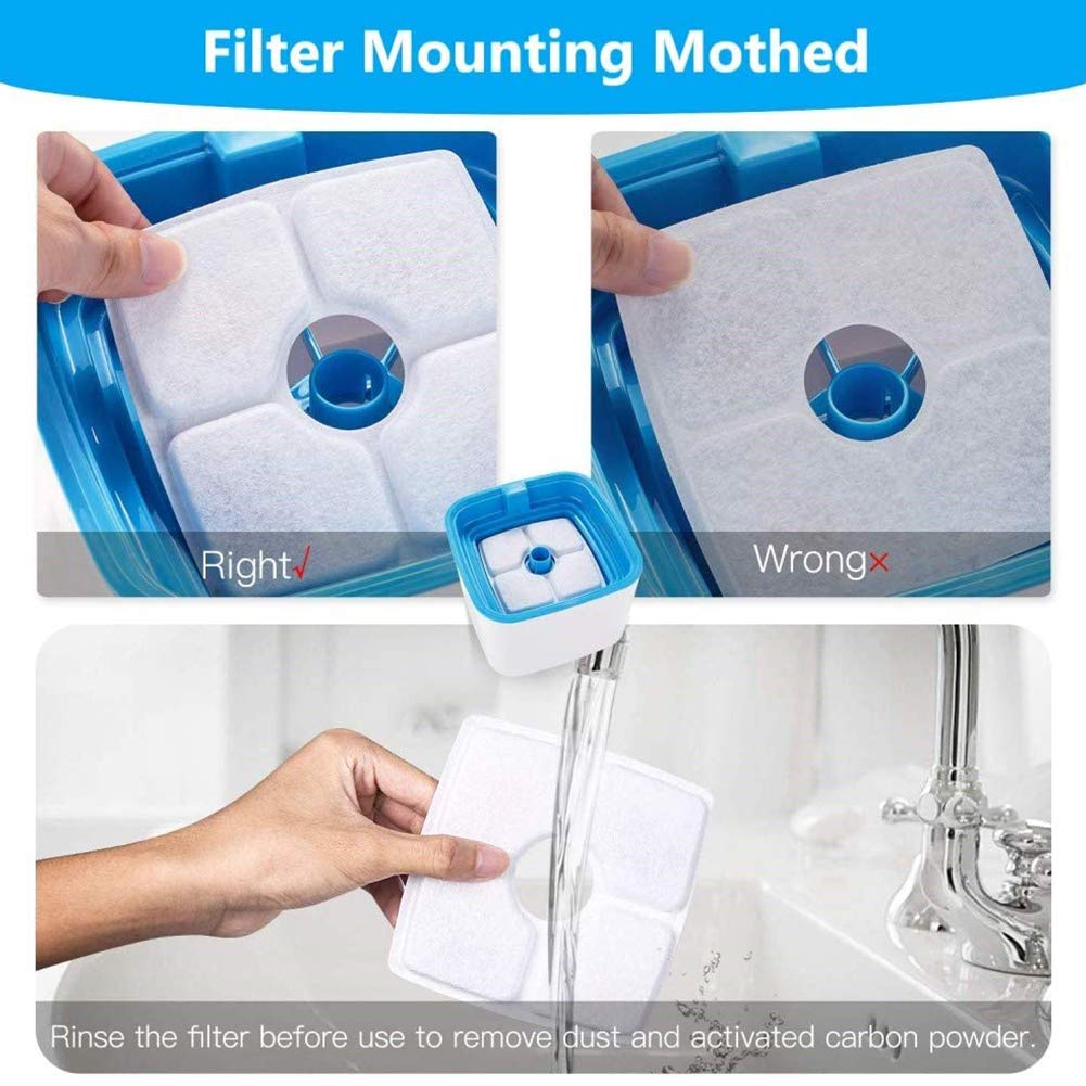 Allxin compatibility montage shows compatible 84oz square fountains