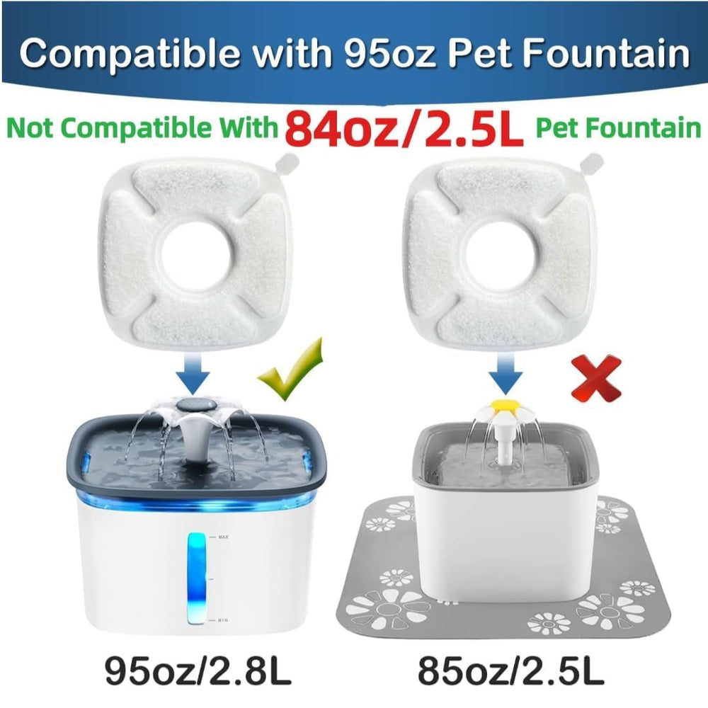 Allxin-water-fountain-compatibility-assembly shows compatibility with 67oz, 95oz and 135oz fountains.