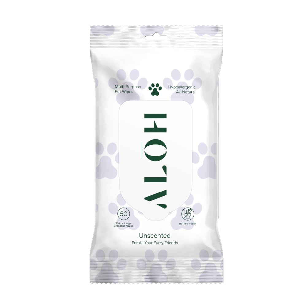 ALŌH hypoallergenic pet wipes unscented pack for gentle cleansing and fresh coats