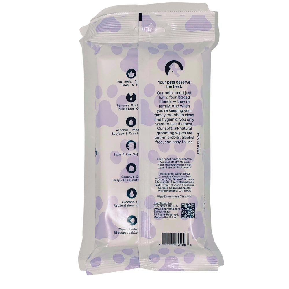 ALŌH hypoallergenic wipes made in the U.S.A. with global components