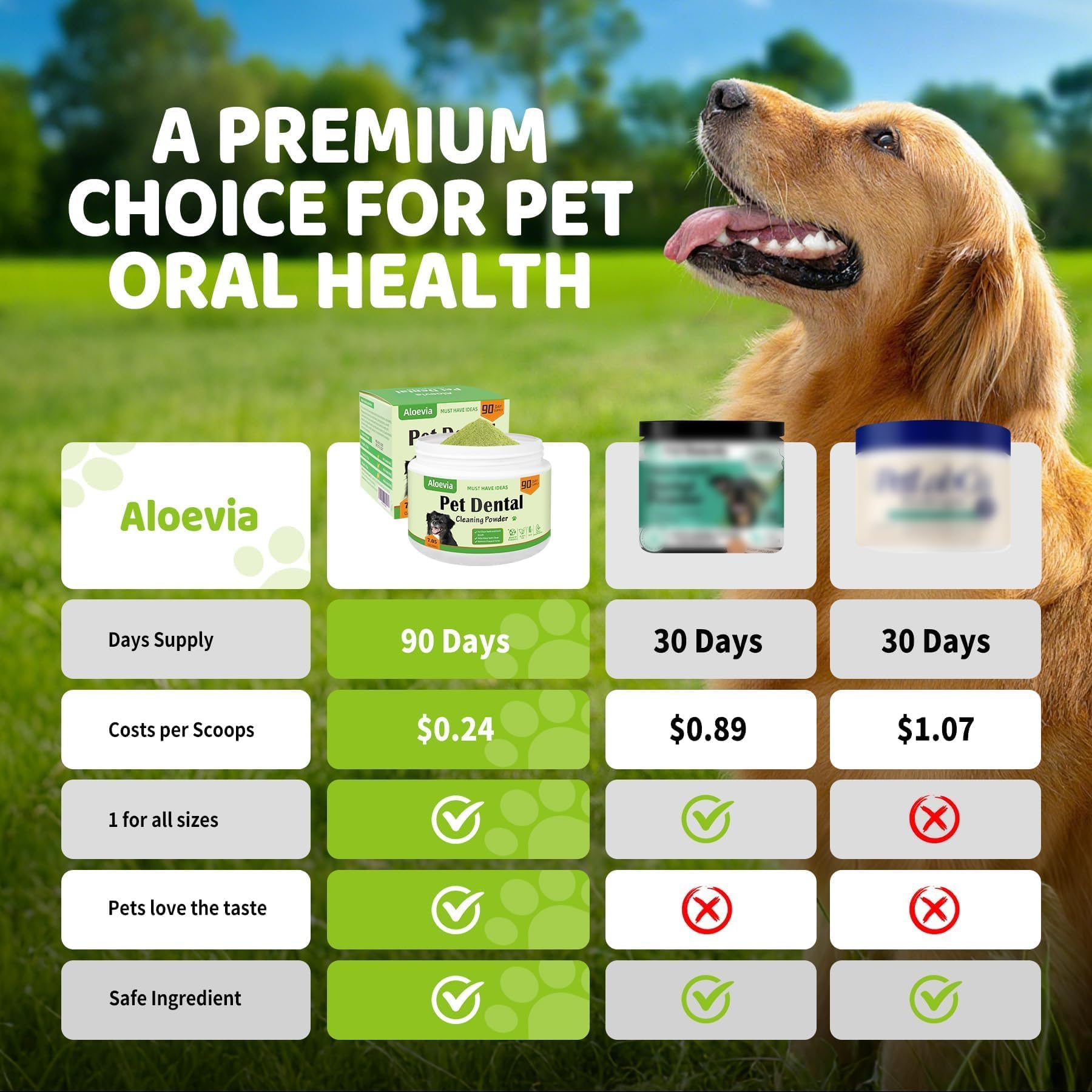 Aloevia dental powder measuring scoop for precise daily dosing