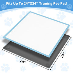 ALOOF pee pad holder silicone base provides non-slip stability on floors.