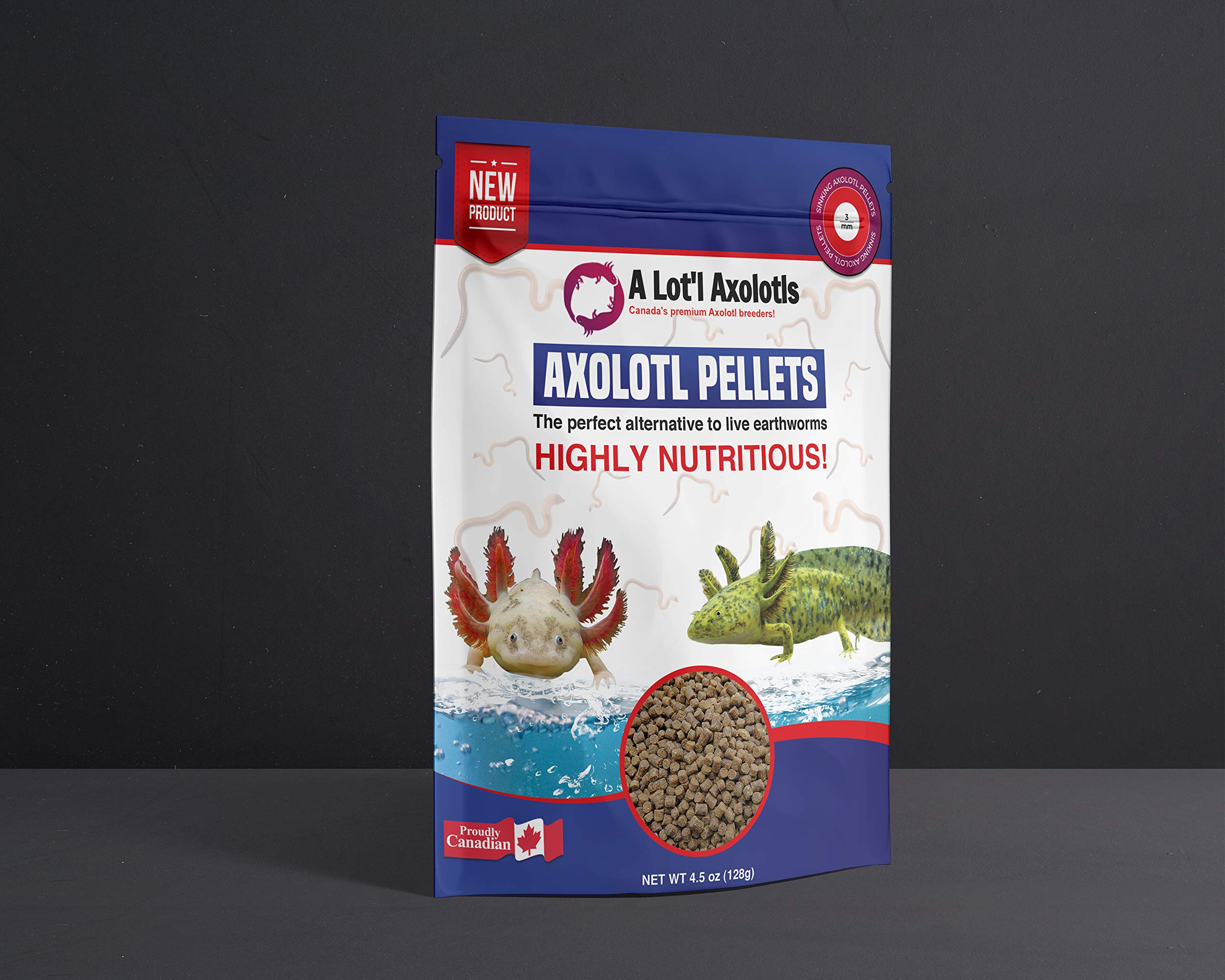 A Lot'l Axolotls color-boost image suggests enhanced coloration and vitality through proper nutrition.