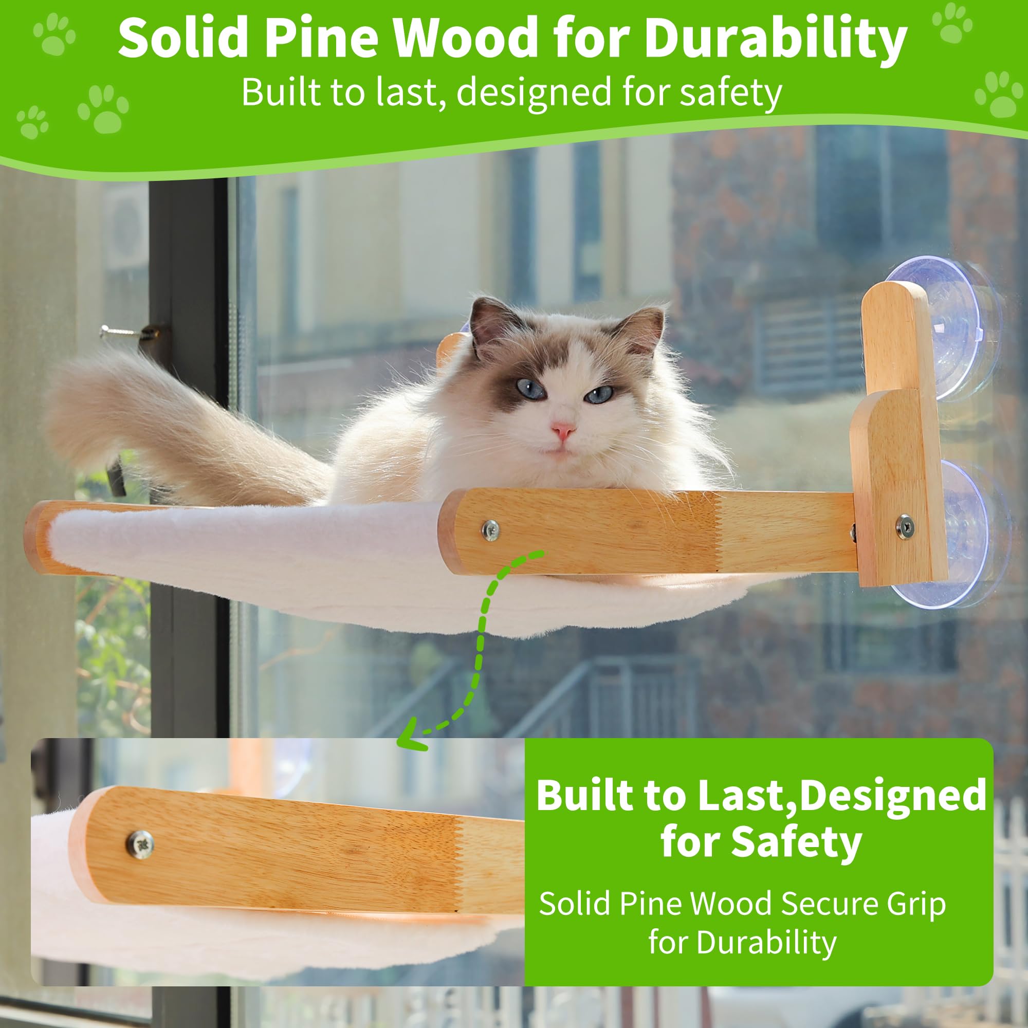 Aloxina foldable cat hammock—space-saving design for easy apartment setups.