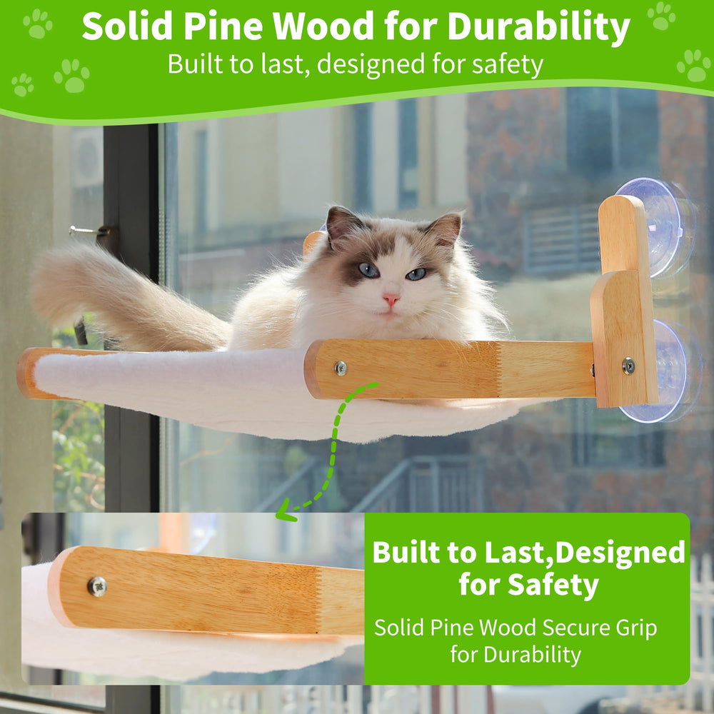 Aloxina foldable cat hammock—space-saving design for easy apartment setups.