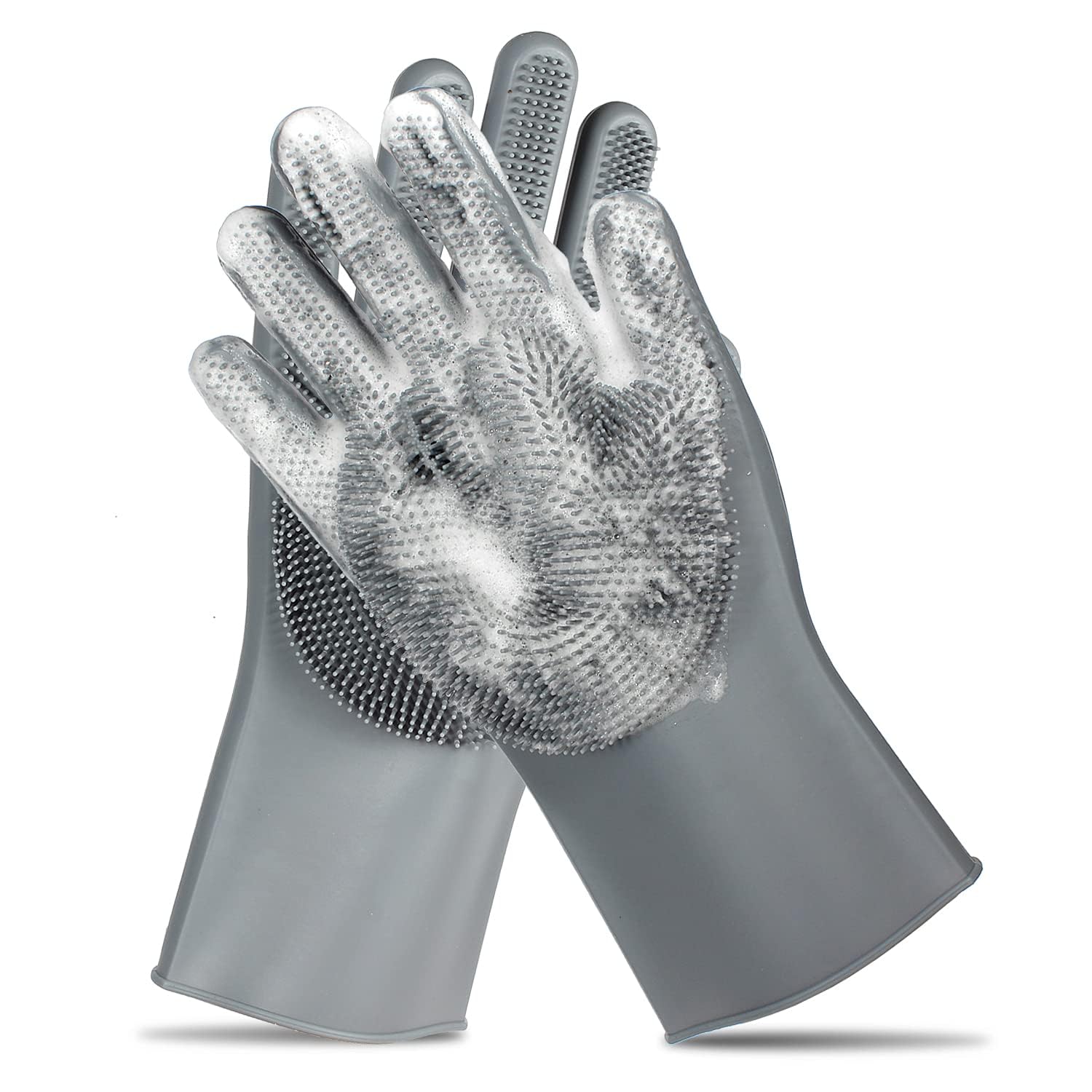 ALPENKOK 2-in-1 pet washing gloves in packaging offer an easy bath solution.