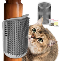ALPENKOK Cat Corner Scratcher wall mounted closeup for easy grooming and fur removal