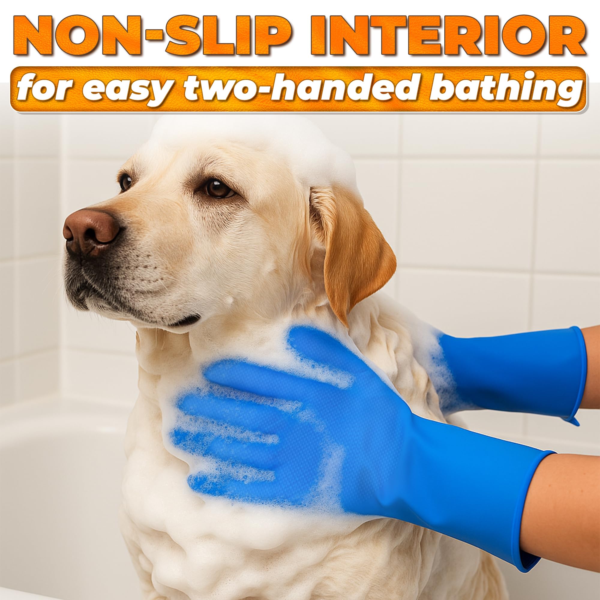 ALPENKOK silicone dog gloves made of food-grade material for hygiene