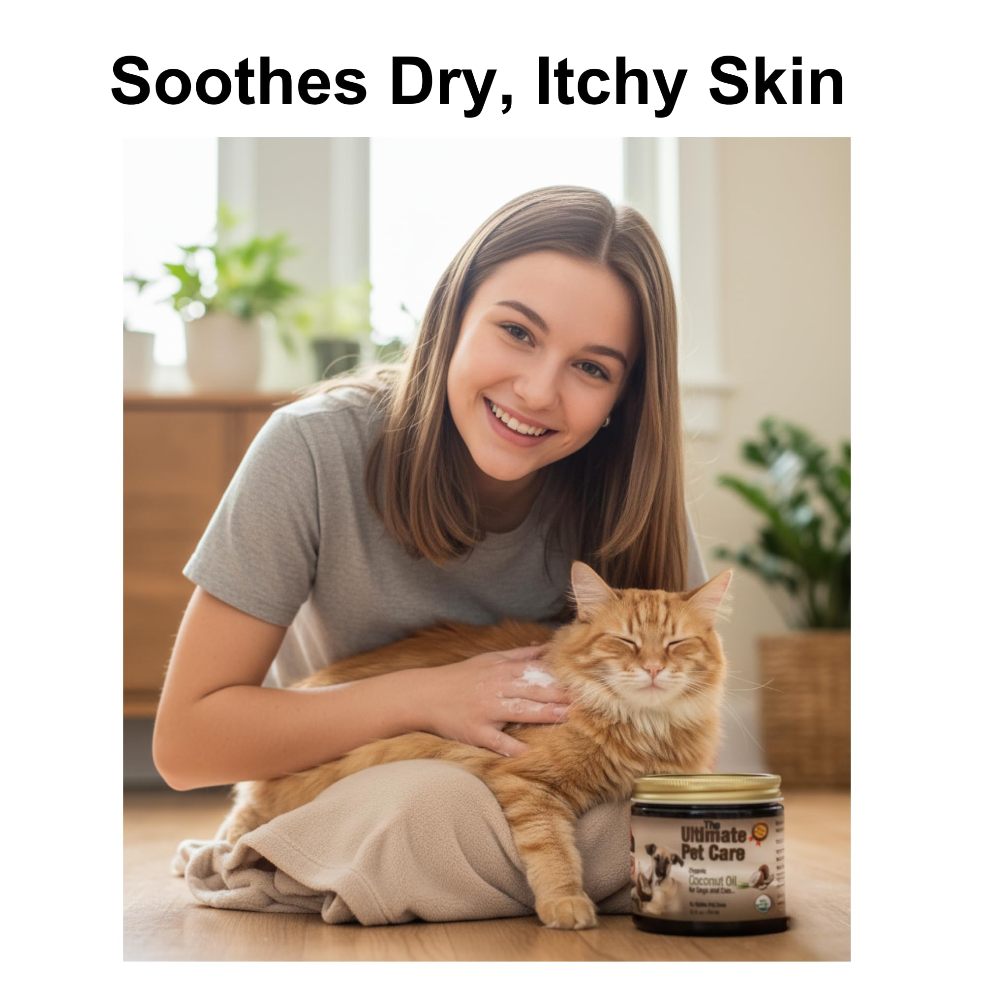 ALPHA PET ZONE Coconut Oil on cracked nose to soothe dryness.