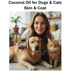 ALPHA PET ZONE Coconut Oil for paw care and dry skin relief.