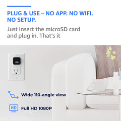 ALPHA TECH plug-in indoor camera motion detection mode captures important moments