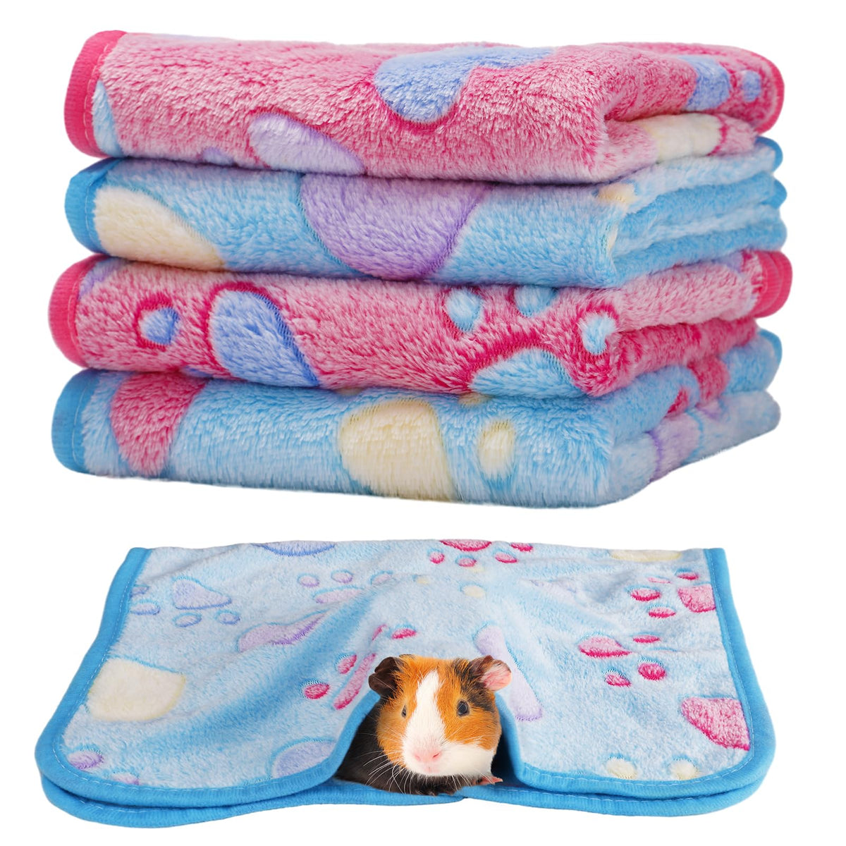 Alphatool Guinea Pig Blanket 4 Pack packshot showing cozy warmth for small pets