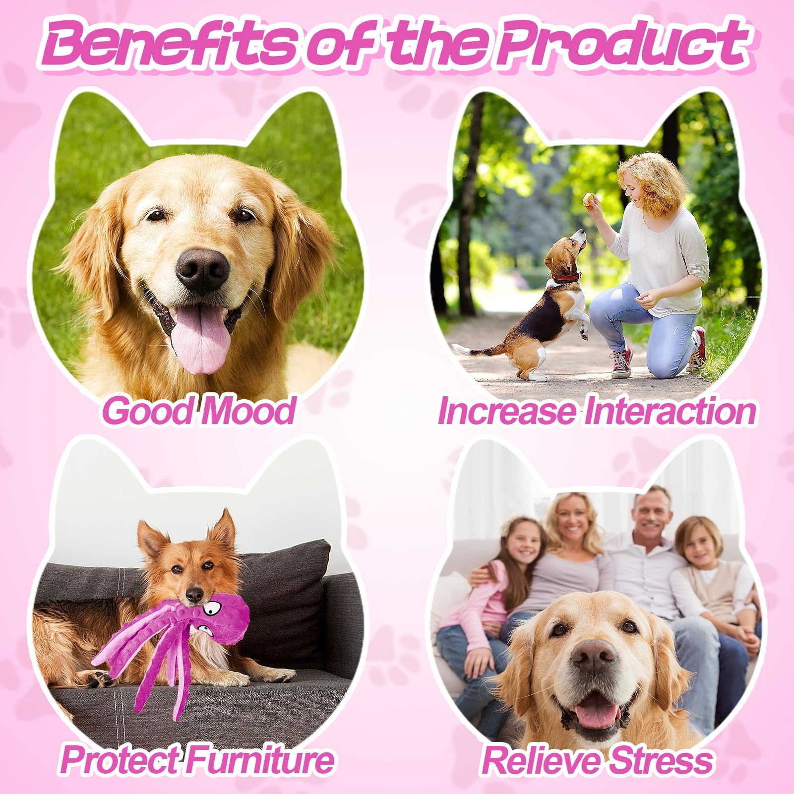 Alphatool interactive dog toy with squeaker for enhanced playtime.