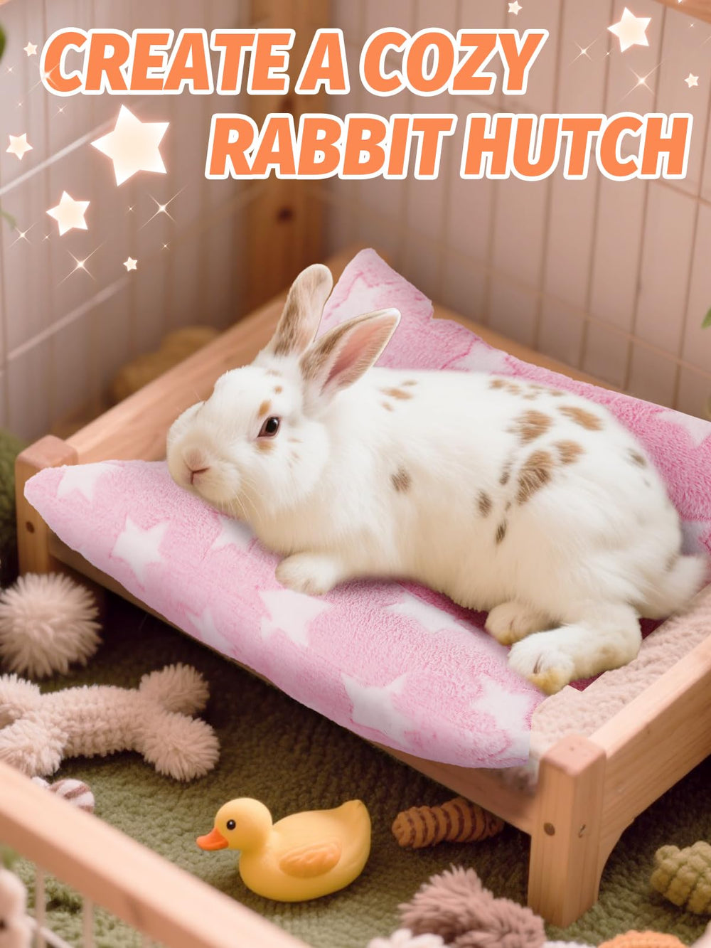 Alphatool Soft Bunny Bed 15.7x14 inch: fits rabbits up to 6 lbs.