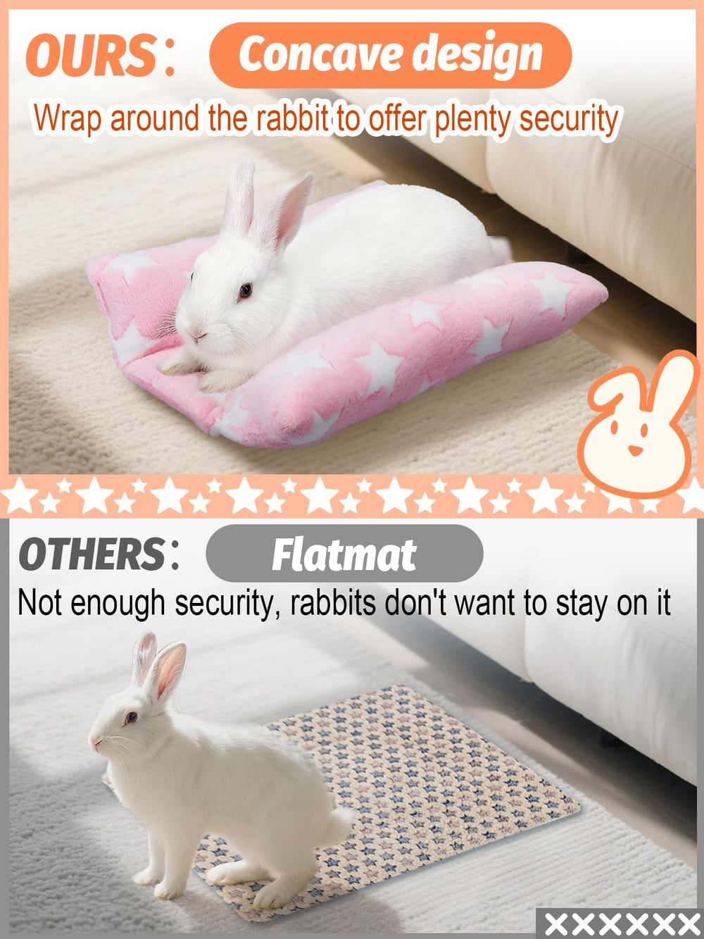 Alphatool Soft Bunny Bed cuddle cushion close-up: plush comfort.