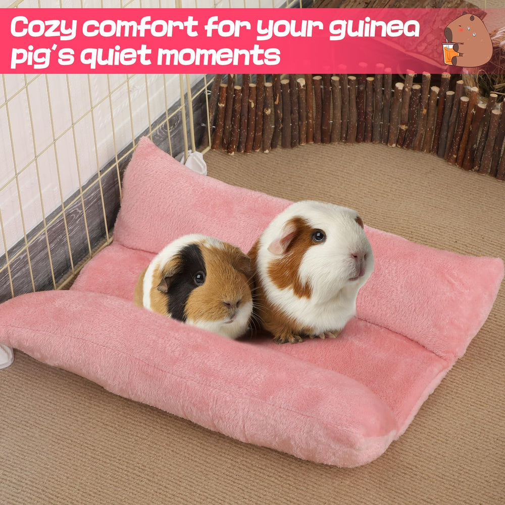 Alphatool Soft Bunny Bed in cage demonstrates versatile indoor resting option