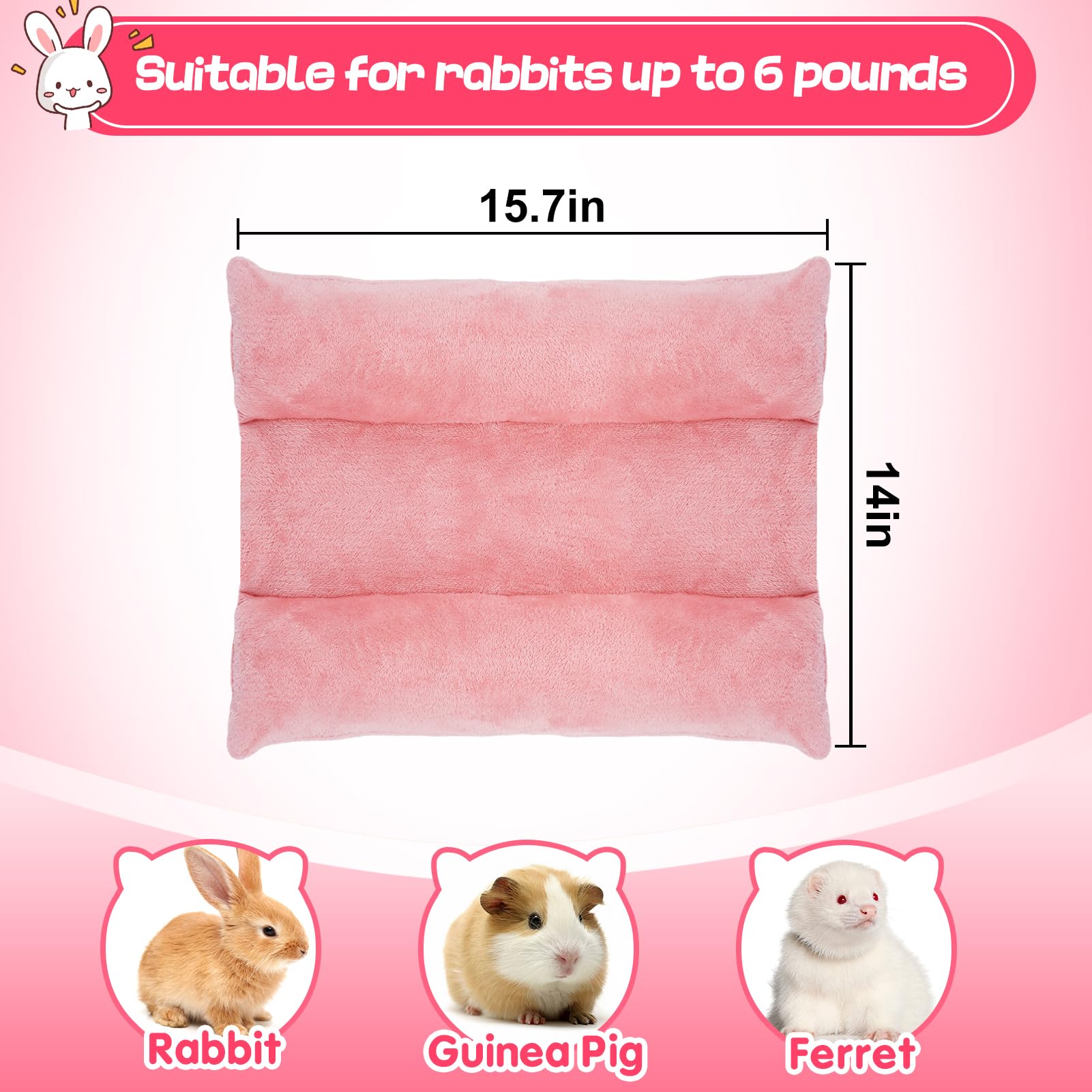 Alphatool Soft Bunny Bed pink color complements cozy pet corner