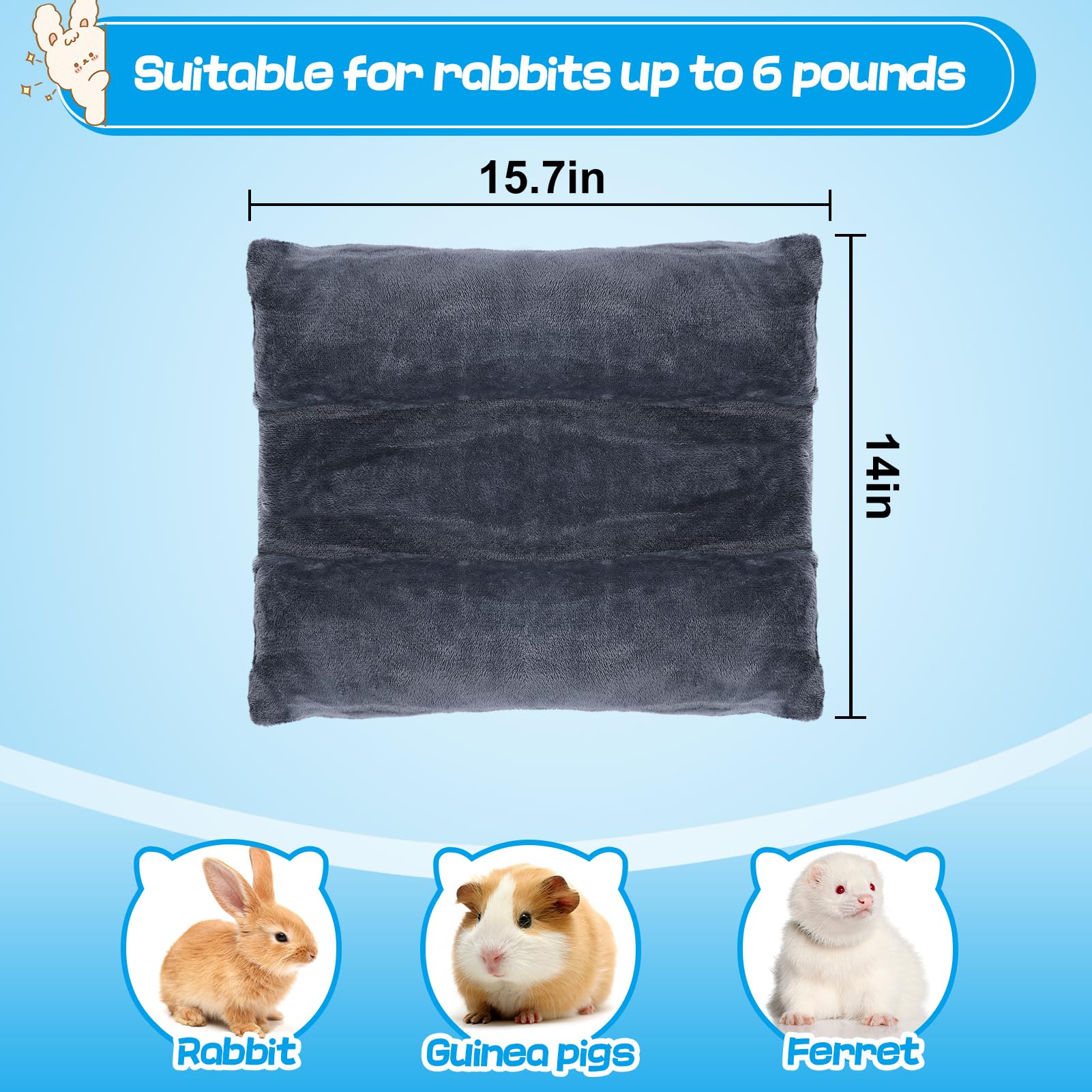 Alphatool Soft Bunny Bed with pet illustrates comfortable lounging.