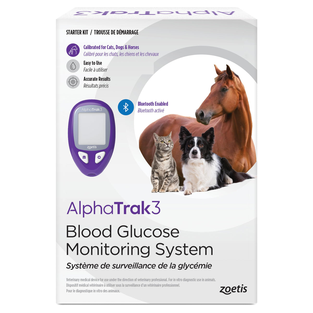 AlphaTrak 3 meter enables precise home glucose monitoring for pets.