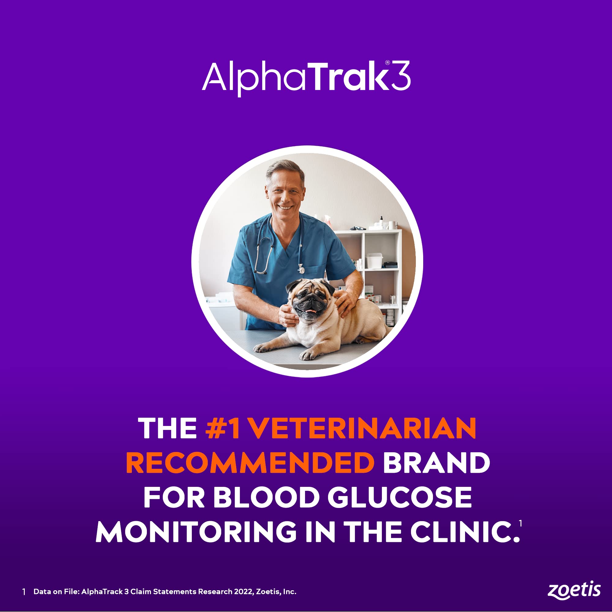 AlphaTrak 3 pet-testing setup image for clinics or home.