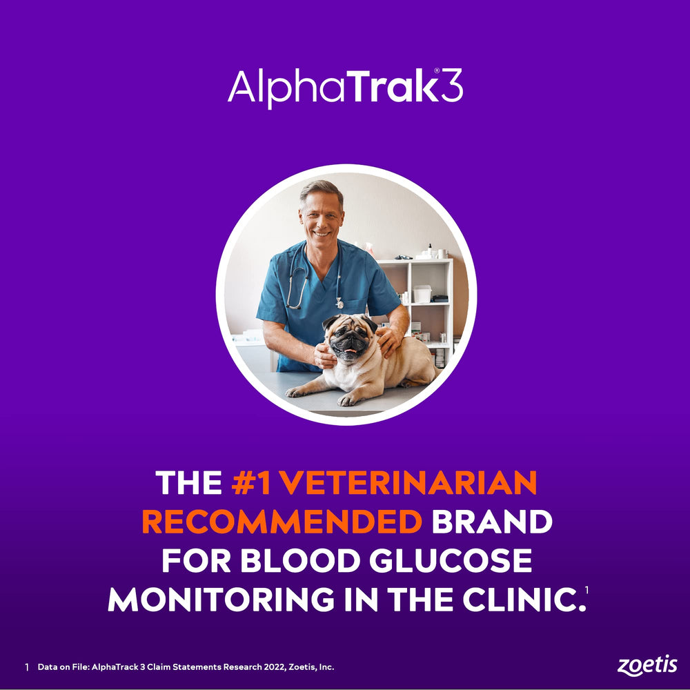 AlphaTrak 3 pet-testing setup image for clinics or home.