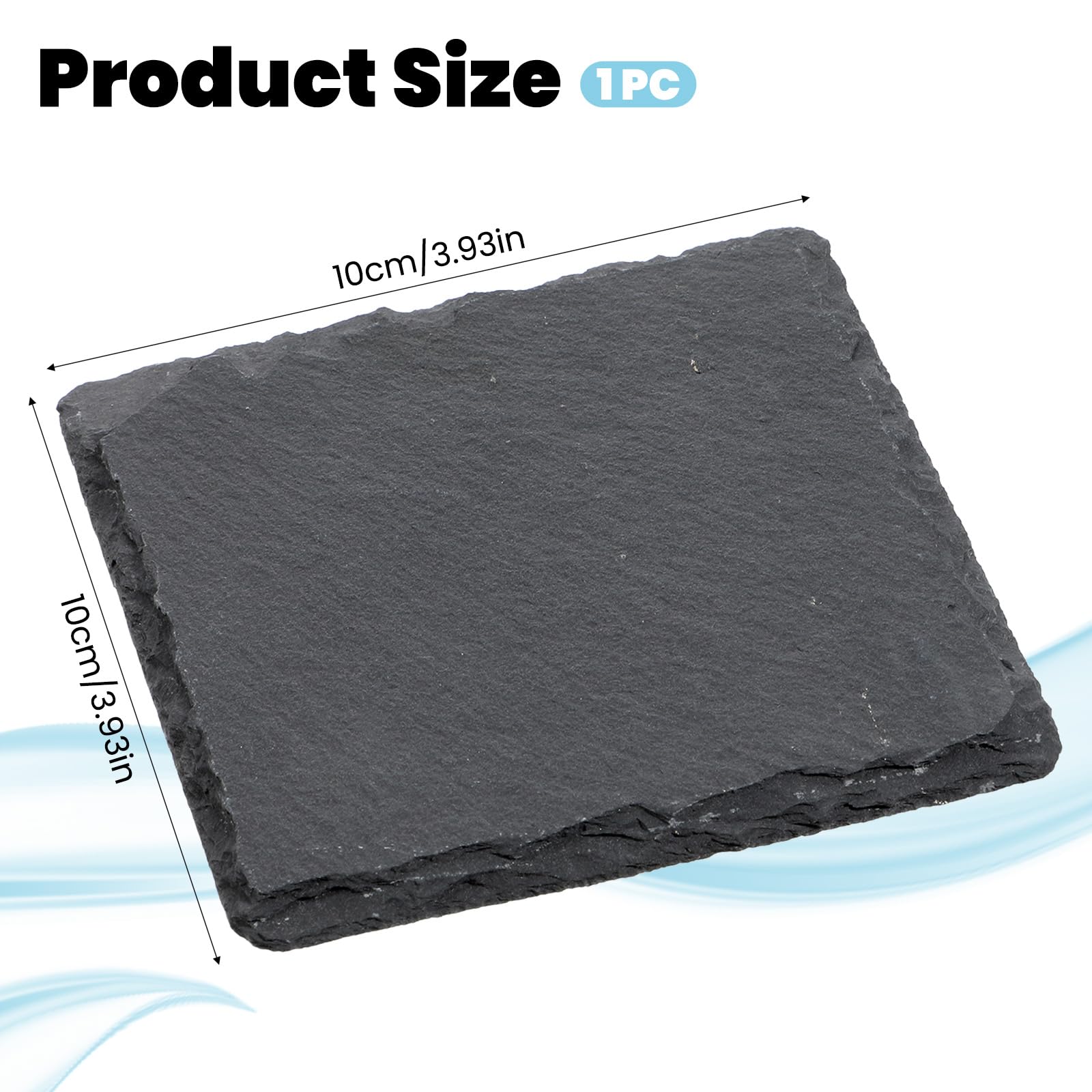 Alrhso natural-slate reptile basking rock offers durable, easy-clean lounging in terrariums.