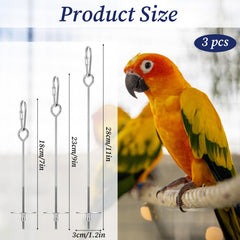 Alrhso parrot fruit stick feeder 23cm enhances foraging enrichment for small birds.