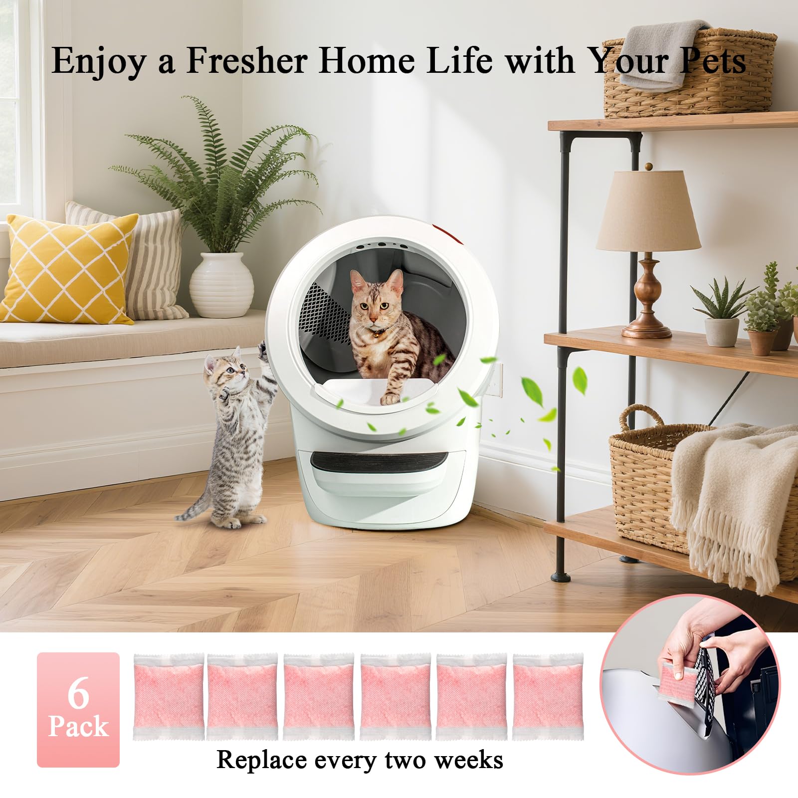 ALS AILISUO sealed refills preserve freshness between changes for a consistently fresh home.