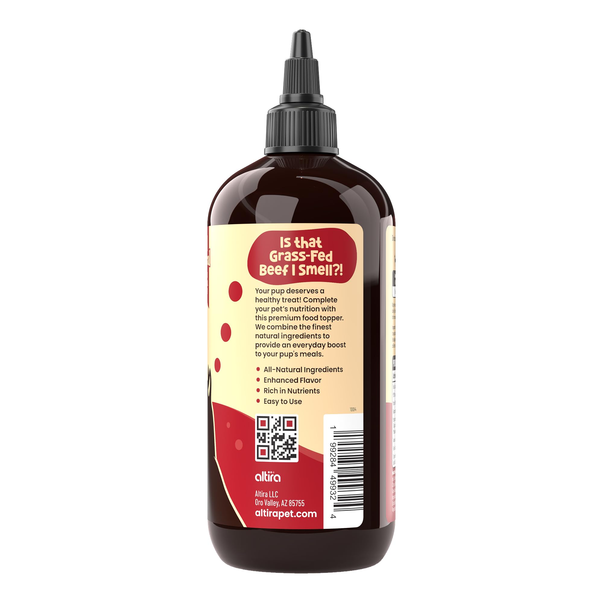 Altira Everyday Dog Gravy Beef drizzle over dry food — versatile topper for meals