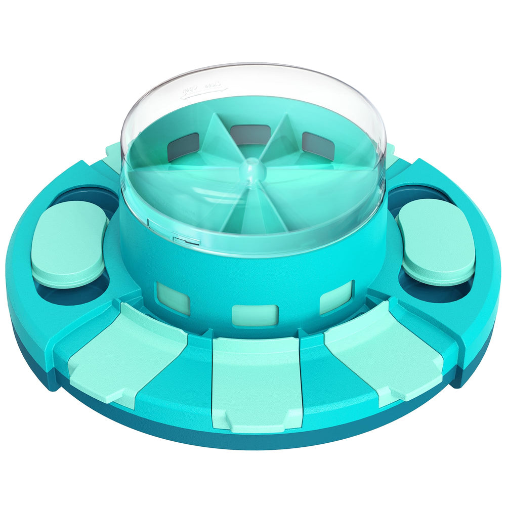Aluckmao dog puzzle toy with levelled challenges for cognitive growth.