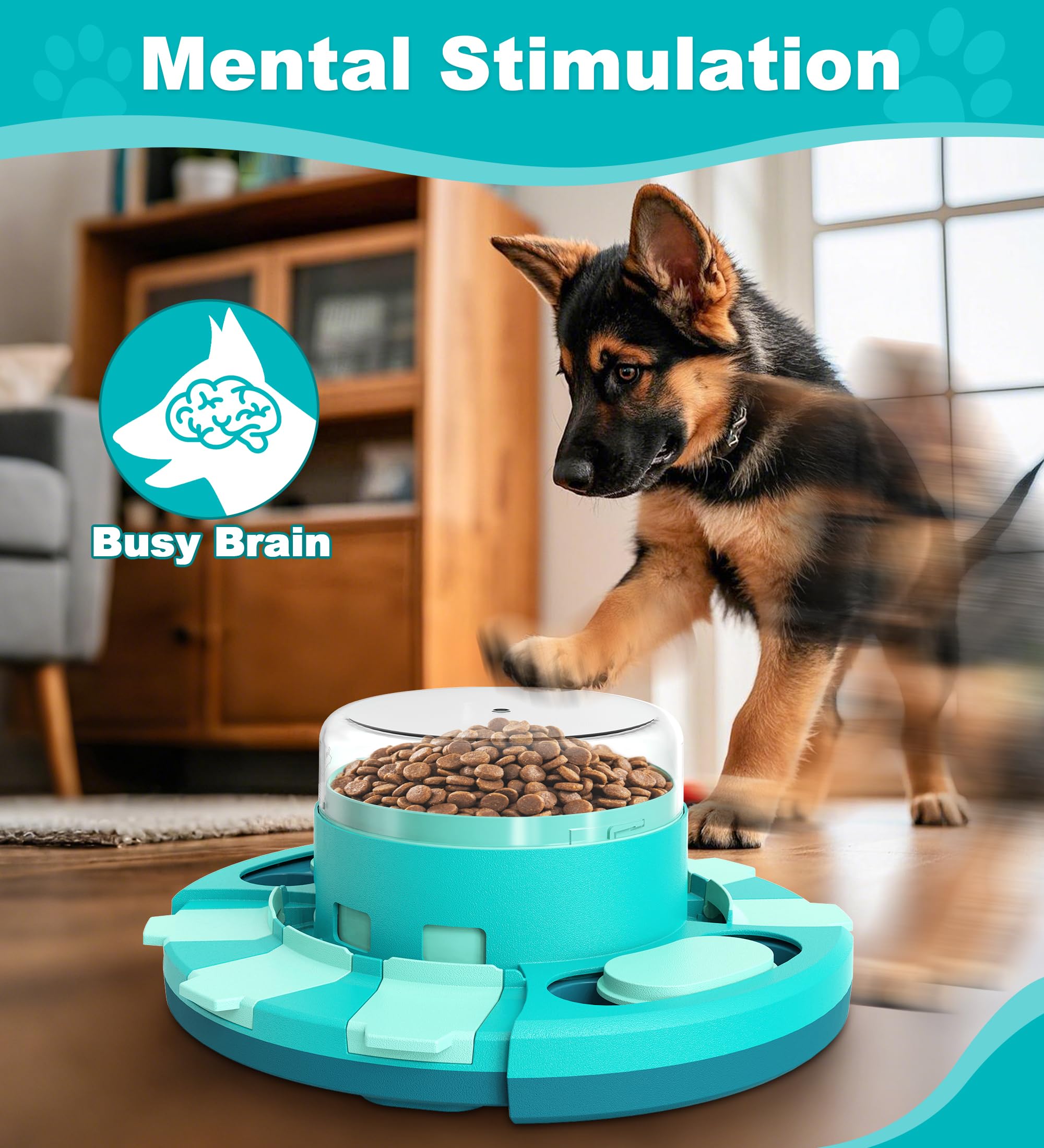 Aluckmao puzzle toy advanced challenge showing tougher puzzle for smart dogs.