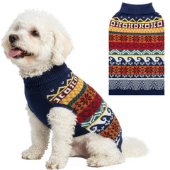 ALUZAEMO dog Christmas sweater close-up of soft knit for cozy warmth.