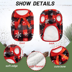 ALUZAEMO Guinea Pig Clothes size guide with neck, chest, and back measurements