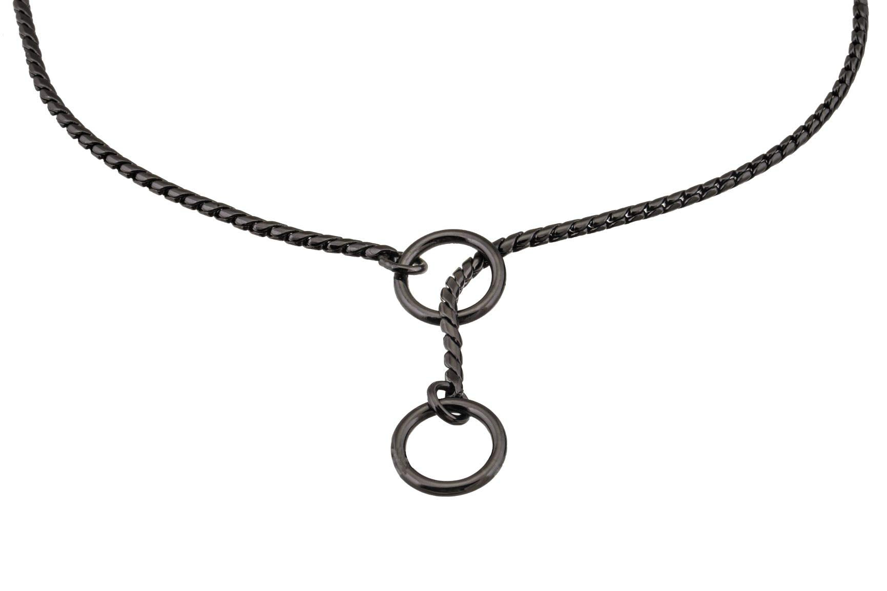 Alvalley metal chain dog show collar gold closeup demonstrates rust-resistant brass and premium shine