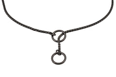 Alvalley metal chain dog show collar gold closeup demonstrates rust-resistant brass and premium shine